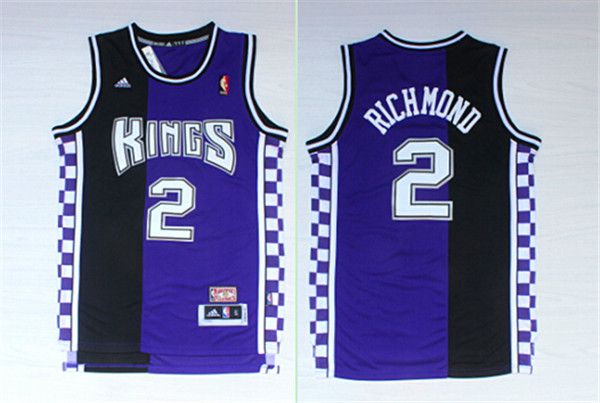 Men Sacramento Kings #2 Richmond Black purple NBA Jerseys->portland trail blazers->NBA Jersey
